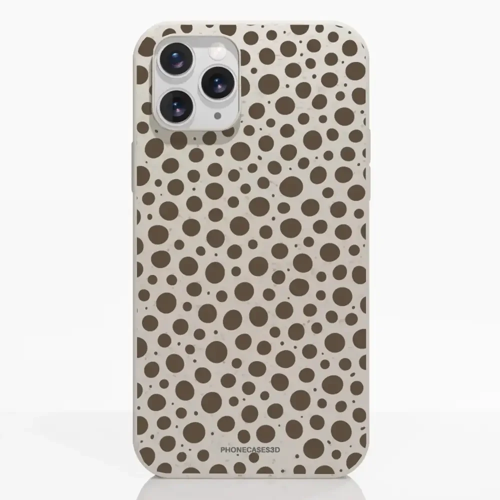 PC3D Compostable Phone Case Design Mocha Dots - Image 2
