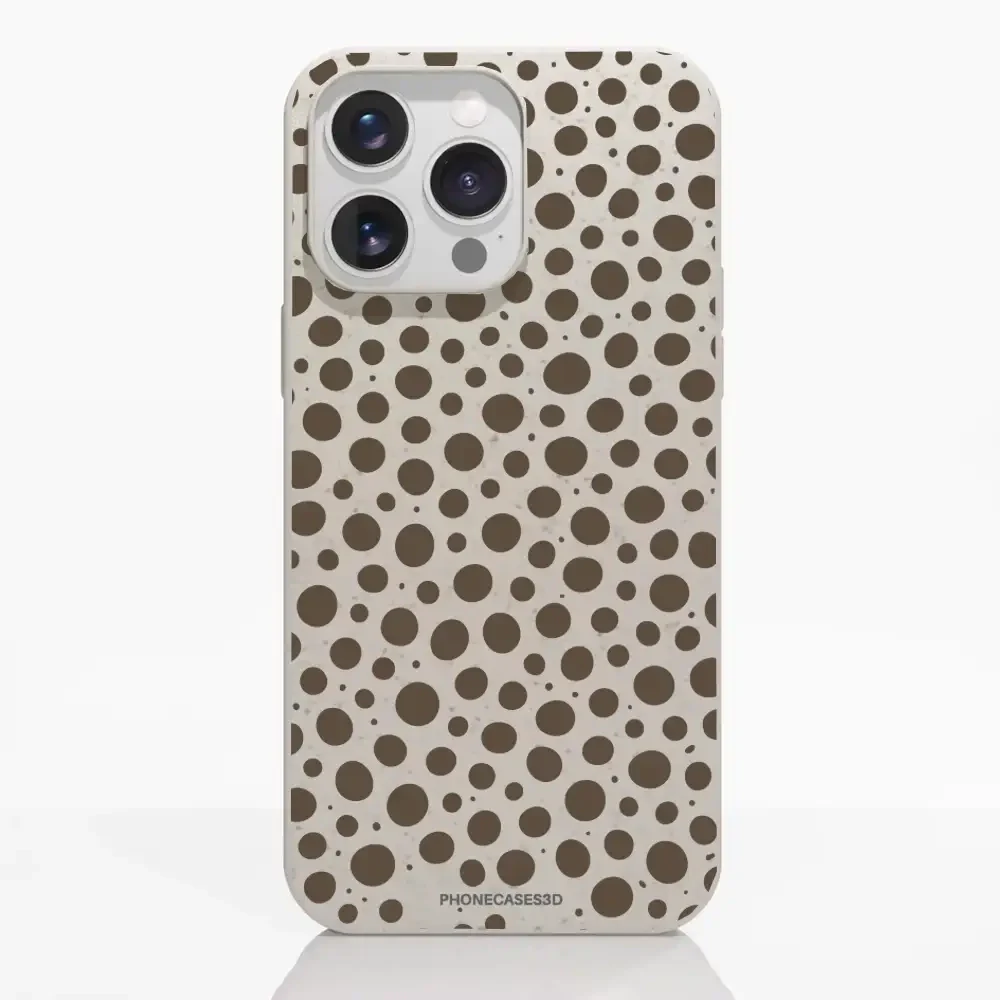 PC3D Compostable Phone Case Design Mocha Dots - Image 22