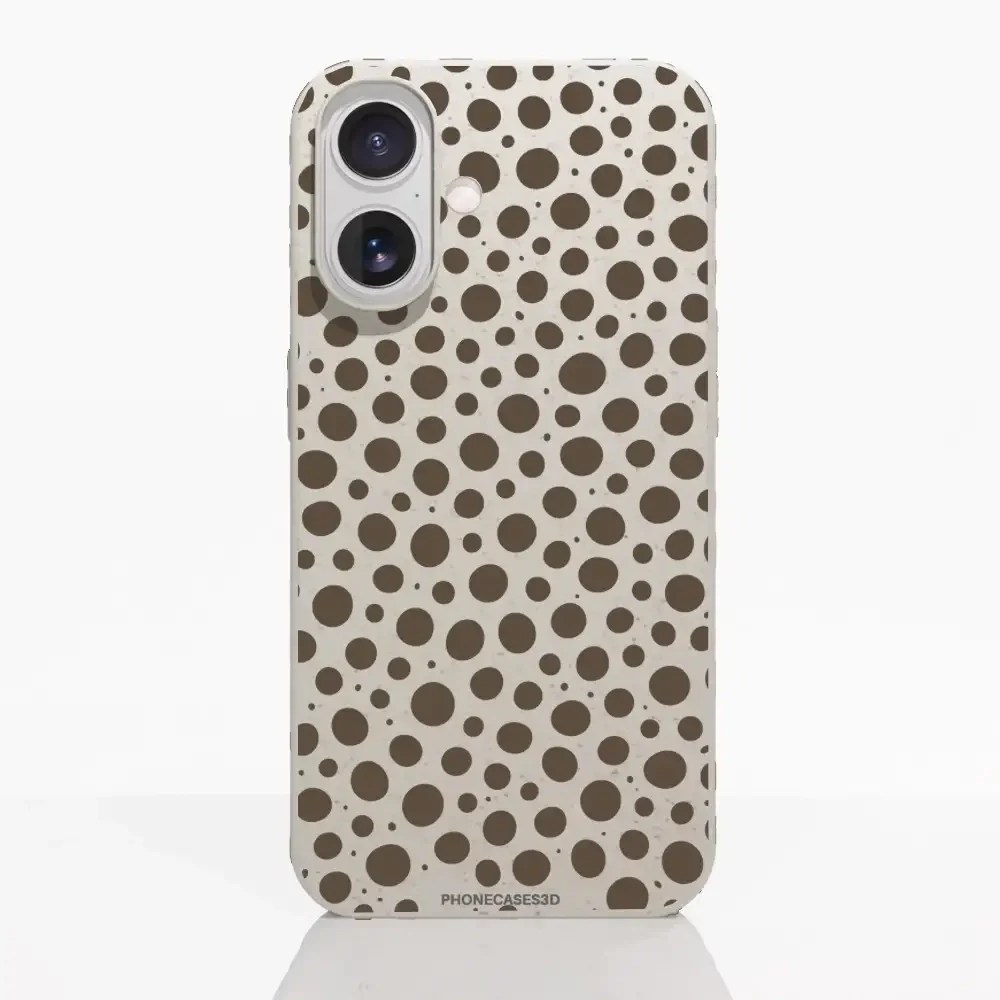 PC3D Compostable Phone Case Design Mocha Dots - Image 23