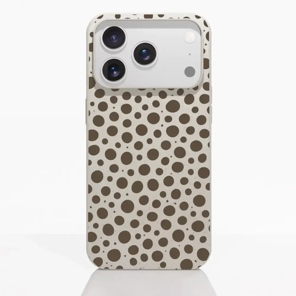 PC3D Compostable Phone Case Design Mocha Dots - Image 26