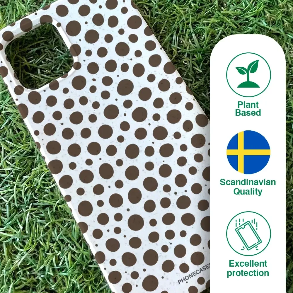 PC3D Compostable Phone Case Design Mocha Dots - Image 49