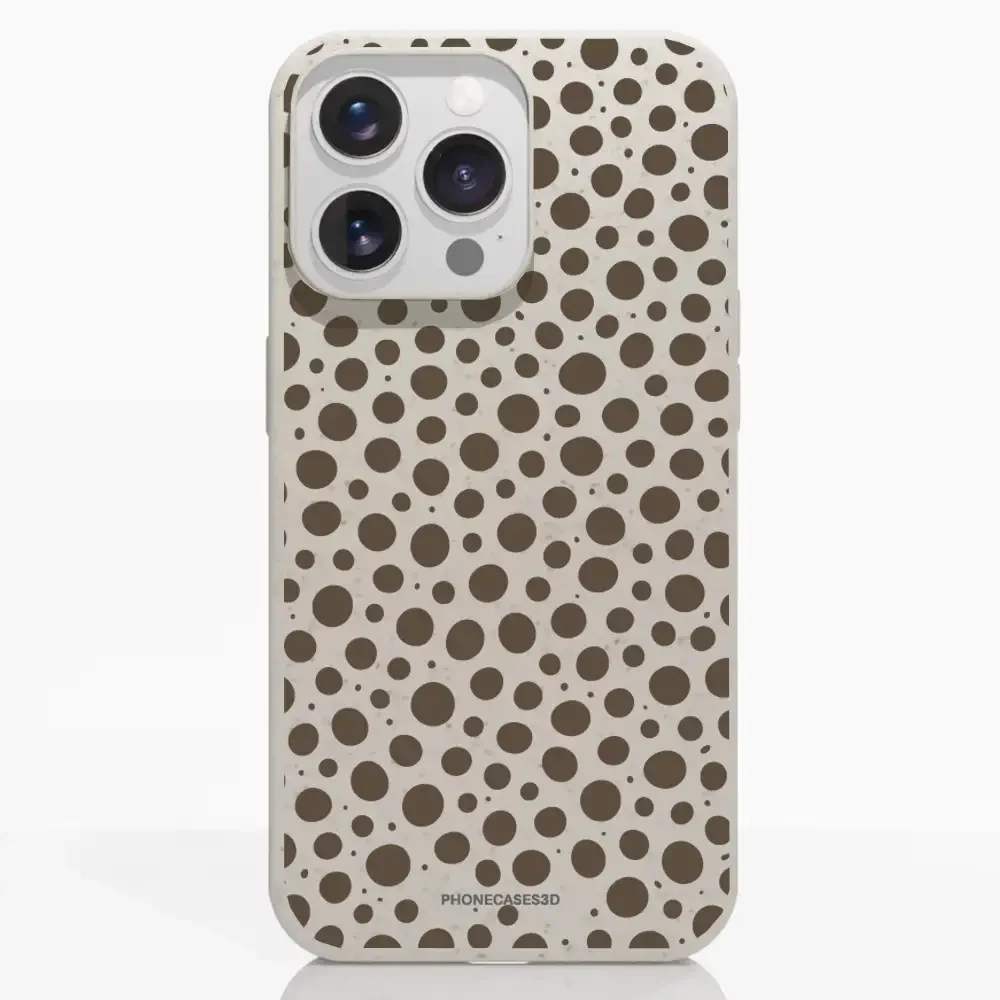 PC3D Compostable Phone Case Design Mocha Dots - Image 8