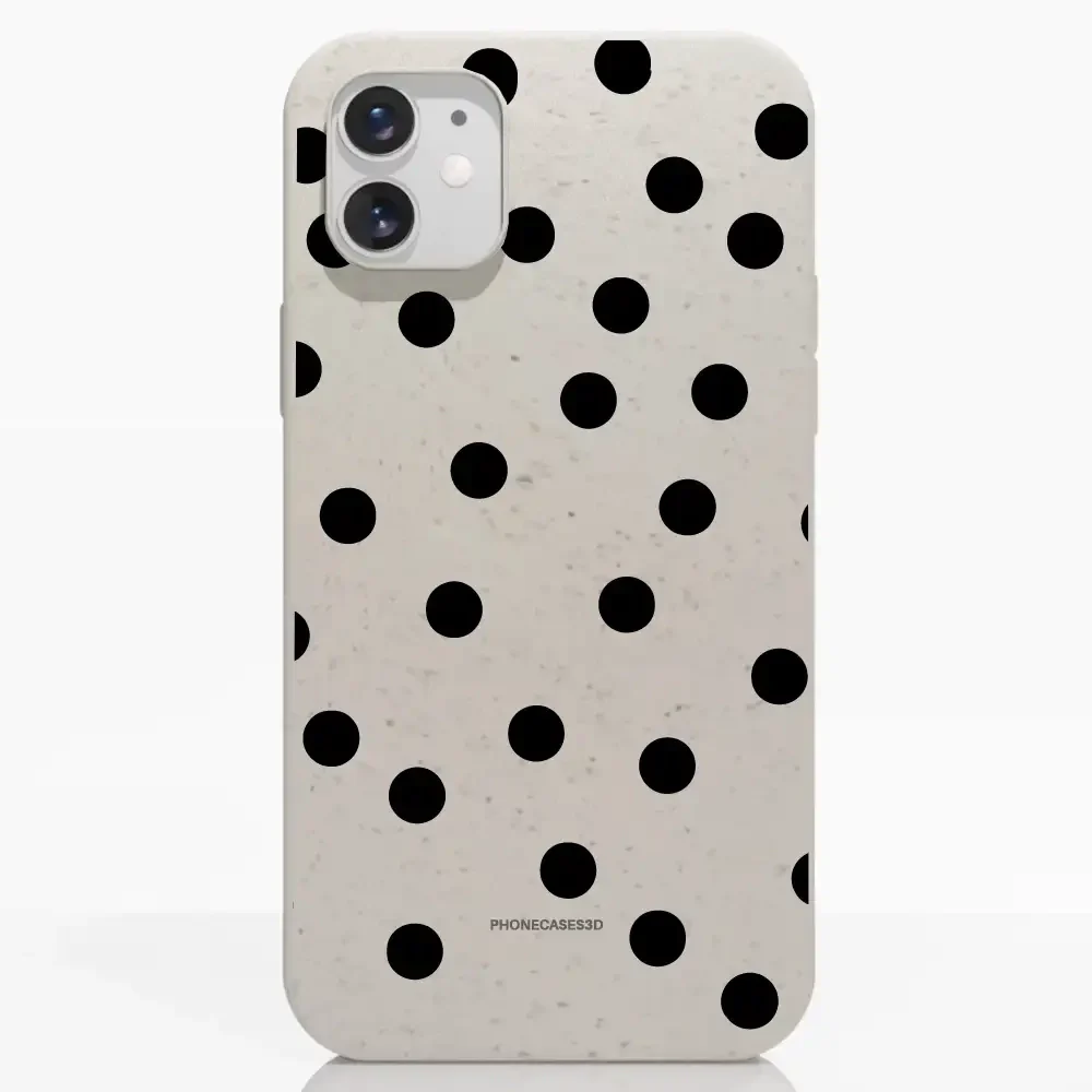 PC3D Compostable Phone Case Design Mono Dots