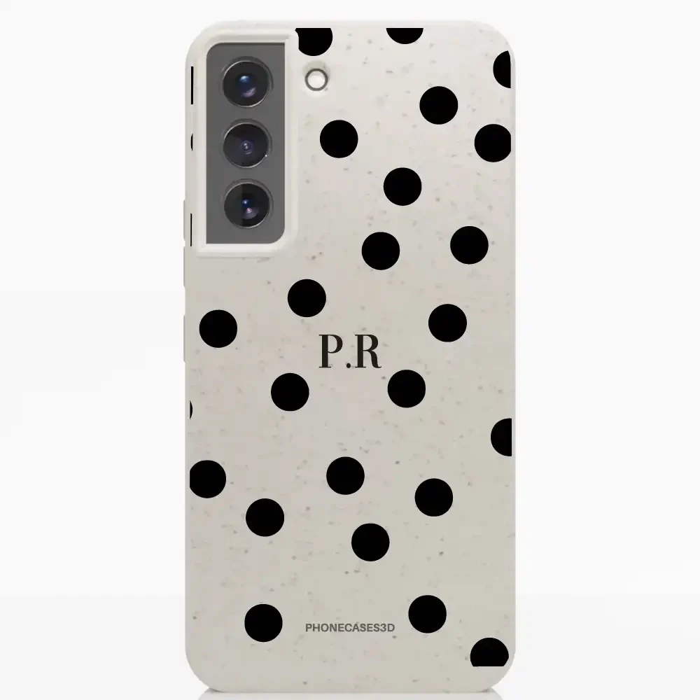 PC3D Compostable Phone Case Design Mono Dots + Initials - Image 32
