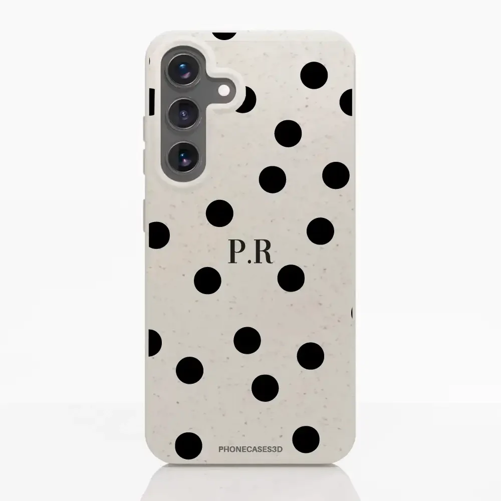 PC3D Compostable Phone Case Design Mono Dots + Initials - Image 41