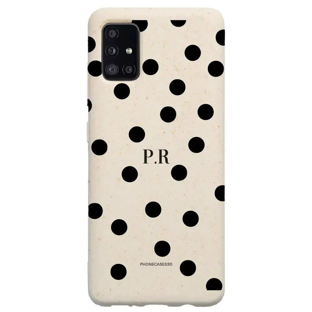 PC3D Compostable Phone Case Design Mono Dots + Initials - Image 45