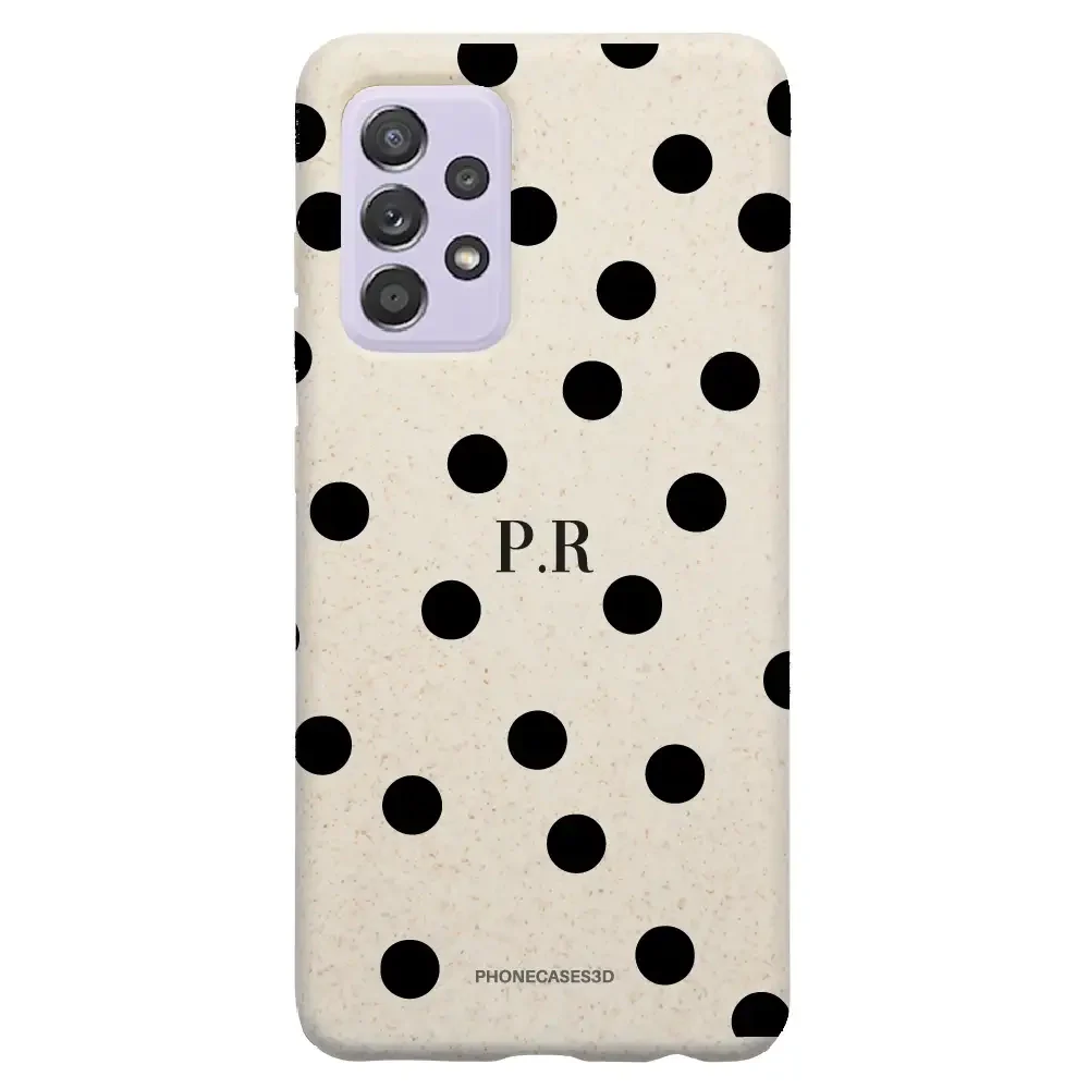 PC3D Compostable Phone Case Design Mono Dots + Initials - Image 46