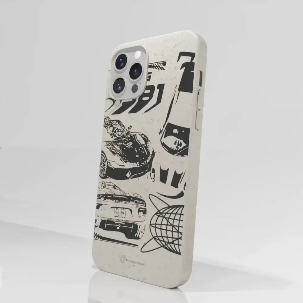 PC3D Compostable Phone Case Design Racing 981 - Image 50