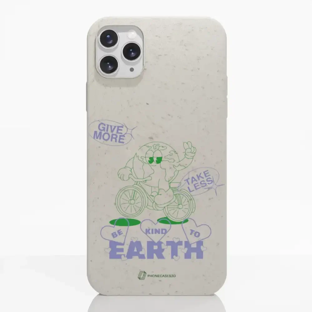 PC3D Compostable Phone Case Earth on a Bicycle - Image 3