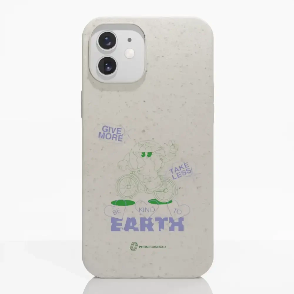 PC3D Compostable Phone Case Earth on a Bicycle - Image 4
