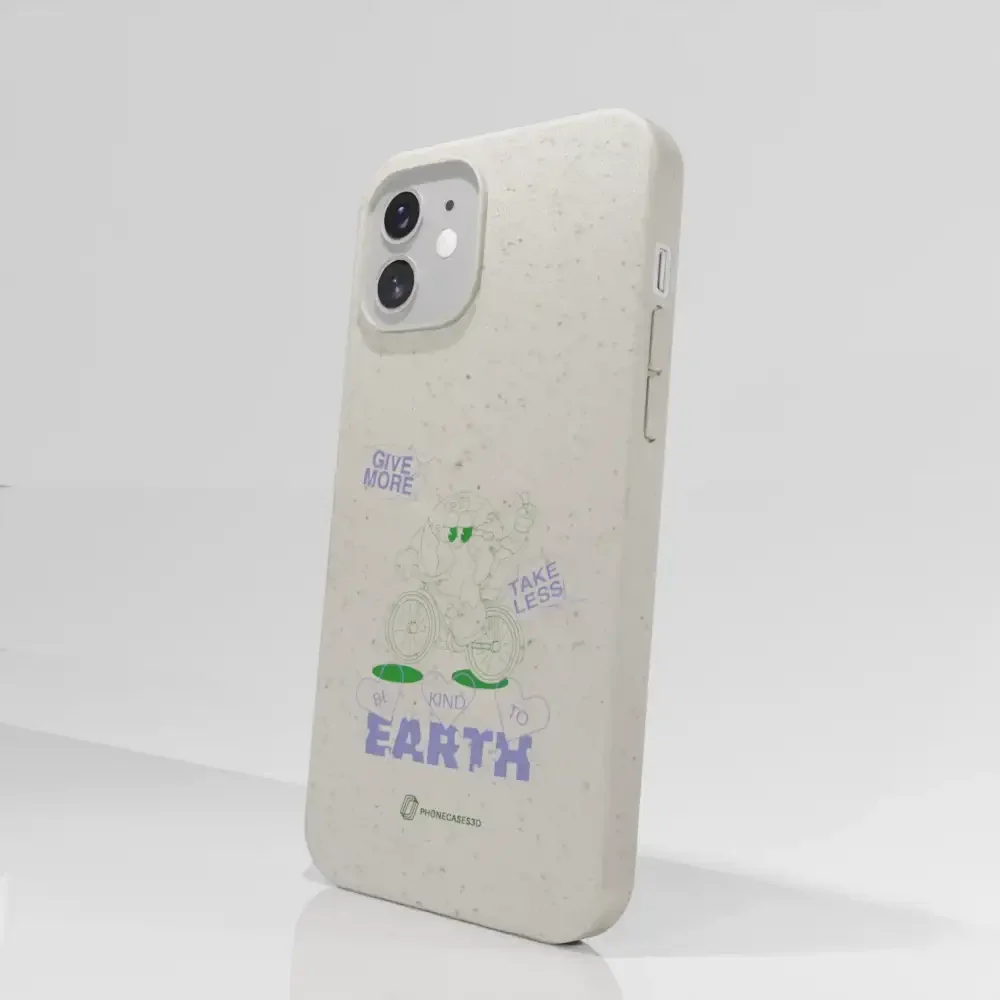 PC3D Compostable Phone Case Earth on a Bicycle - Image 48