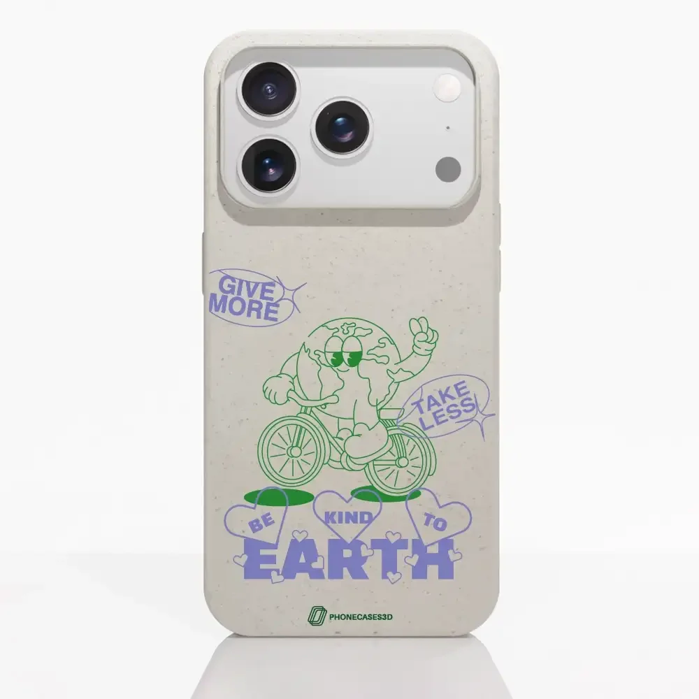 PC3D Compostable Phone Case Earth on a Bicycle - Image 85