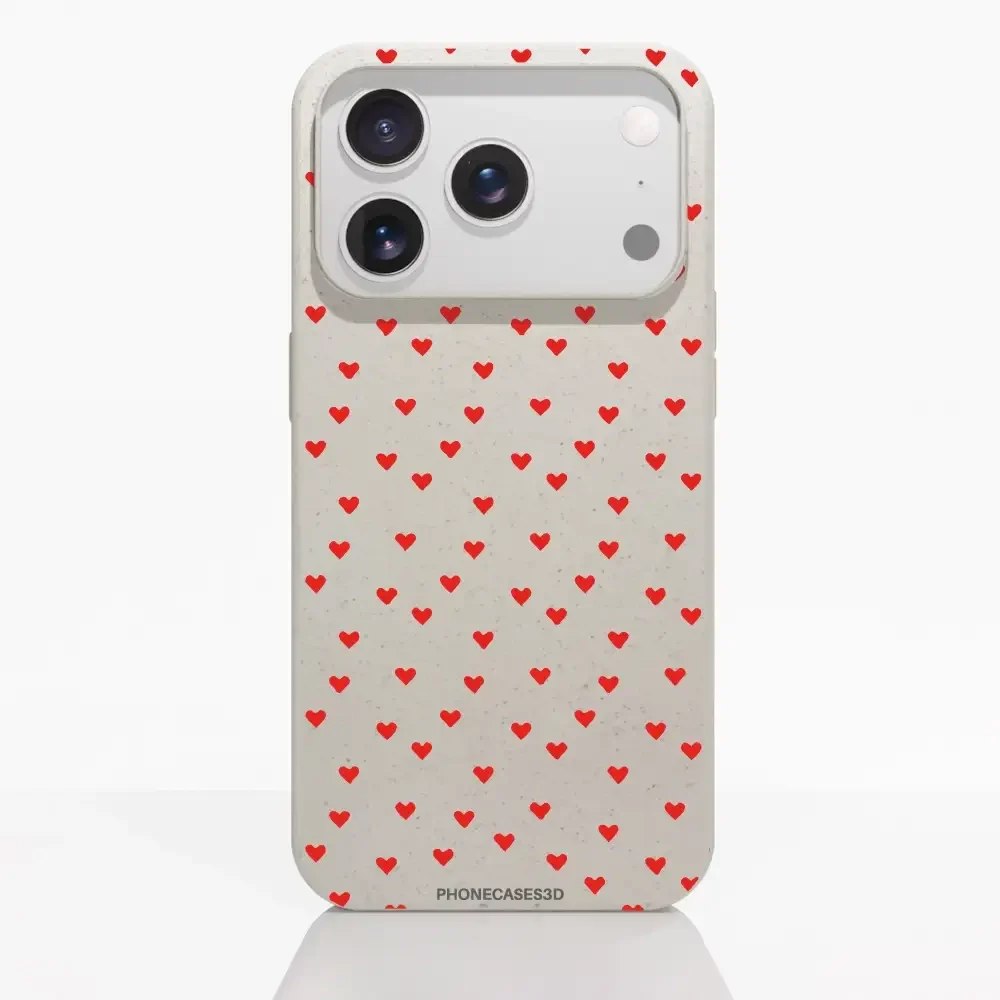 PC3D Compostable Phone Case Heart Pattern - Image 26