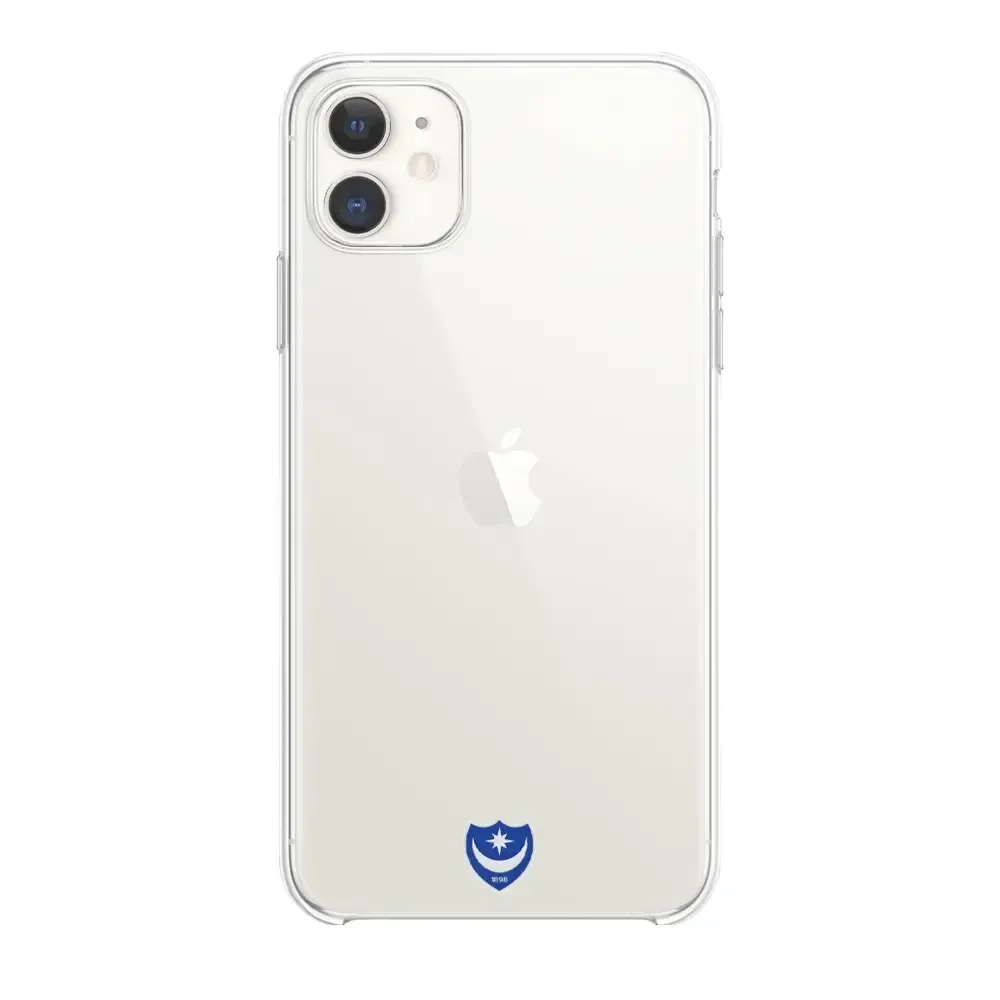 Portsmouth FC Official Clear Phone Case Design 35