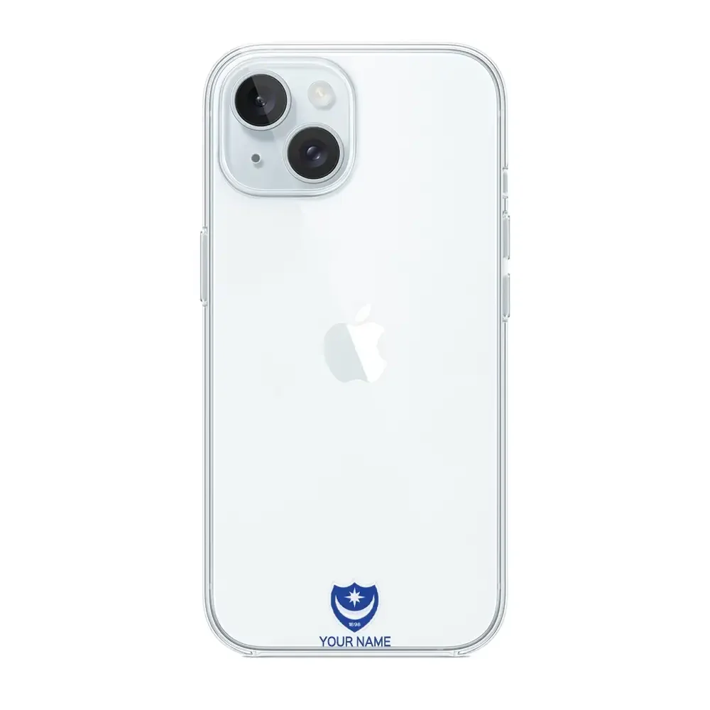 Portsmouth FC Official Clear Phone Case Design 35 + Name - Image 10