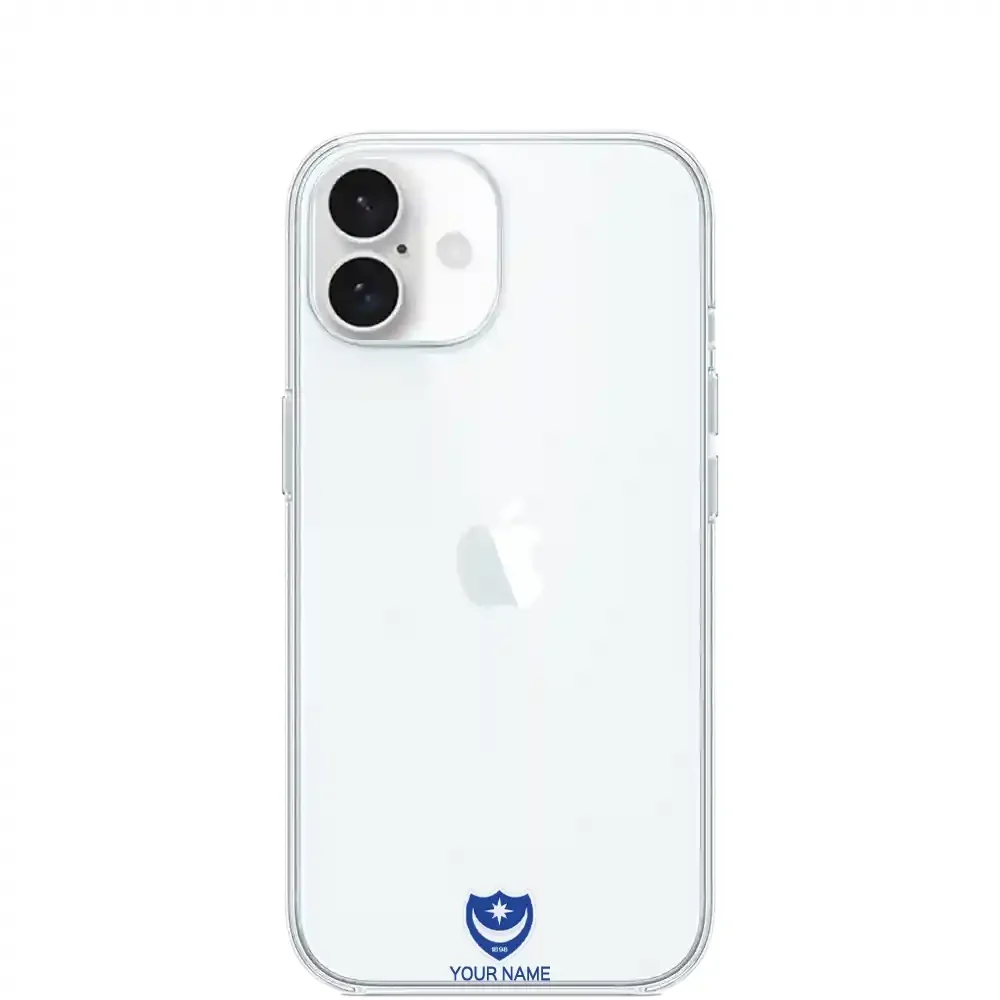 Portsmouth FC Official Clear Phone Case Design 35 + Name - Image 14