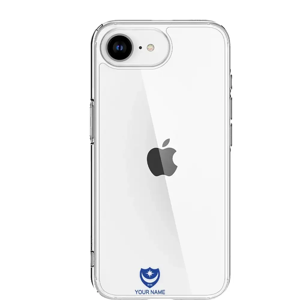 Portsmouth FC Official Clear Phone Case Design 35 + Name - Image 15