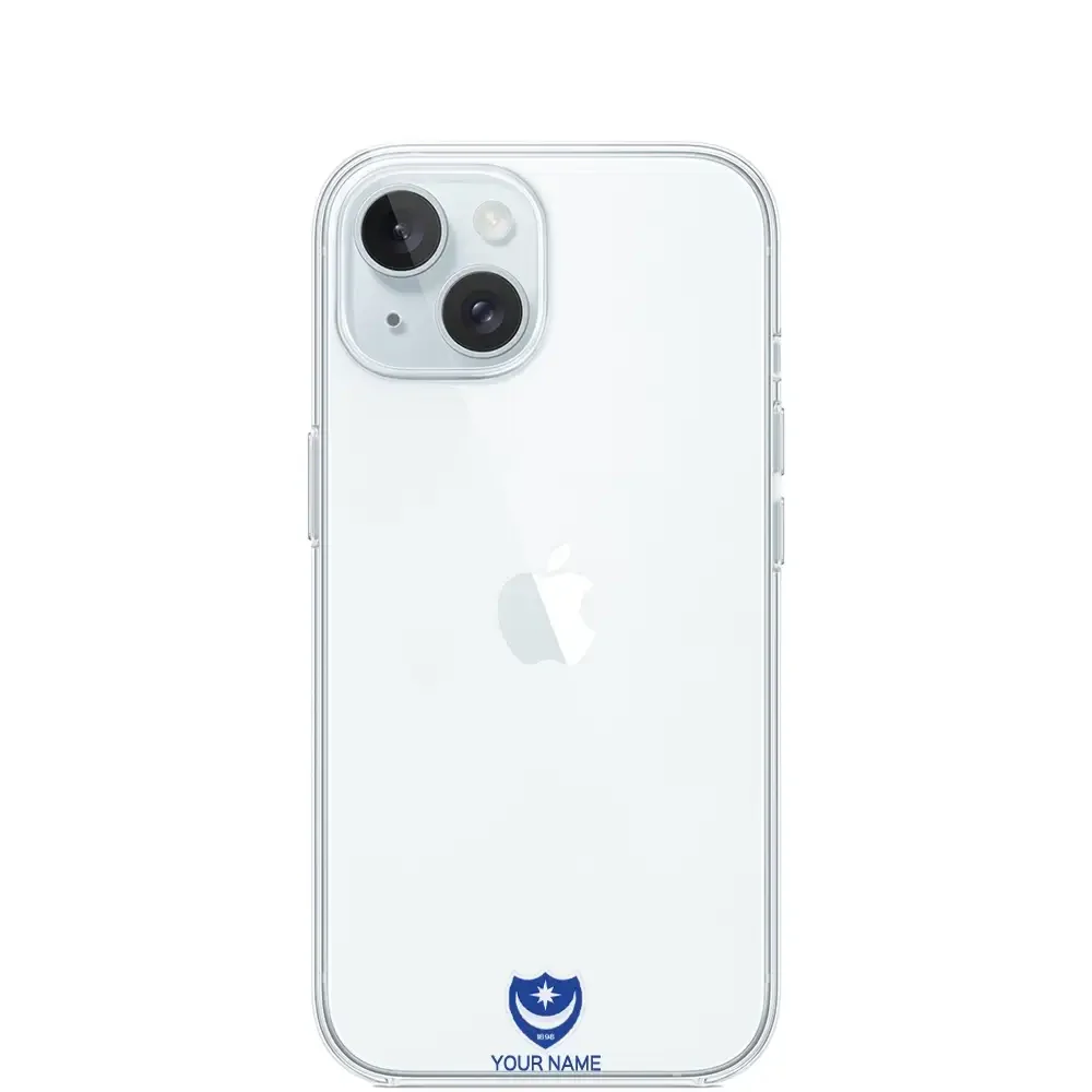 Portsmouth FC Official Clear Phone Case Design 35 + Name - Image 16