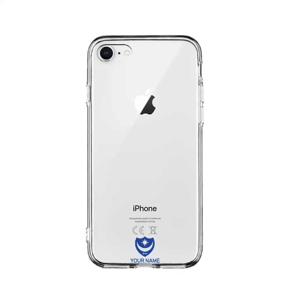 Portsmouth FC Official Clear Phone Case Design 35 + Name - Image 20