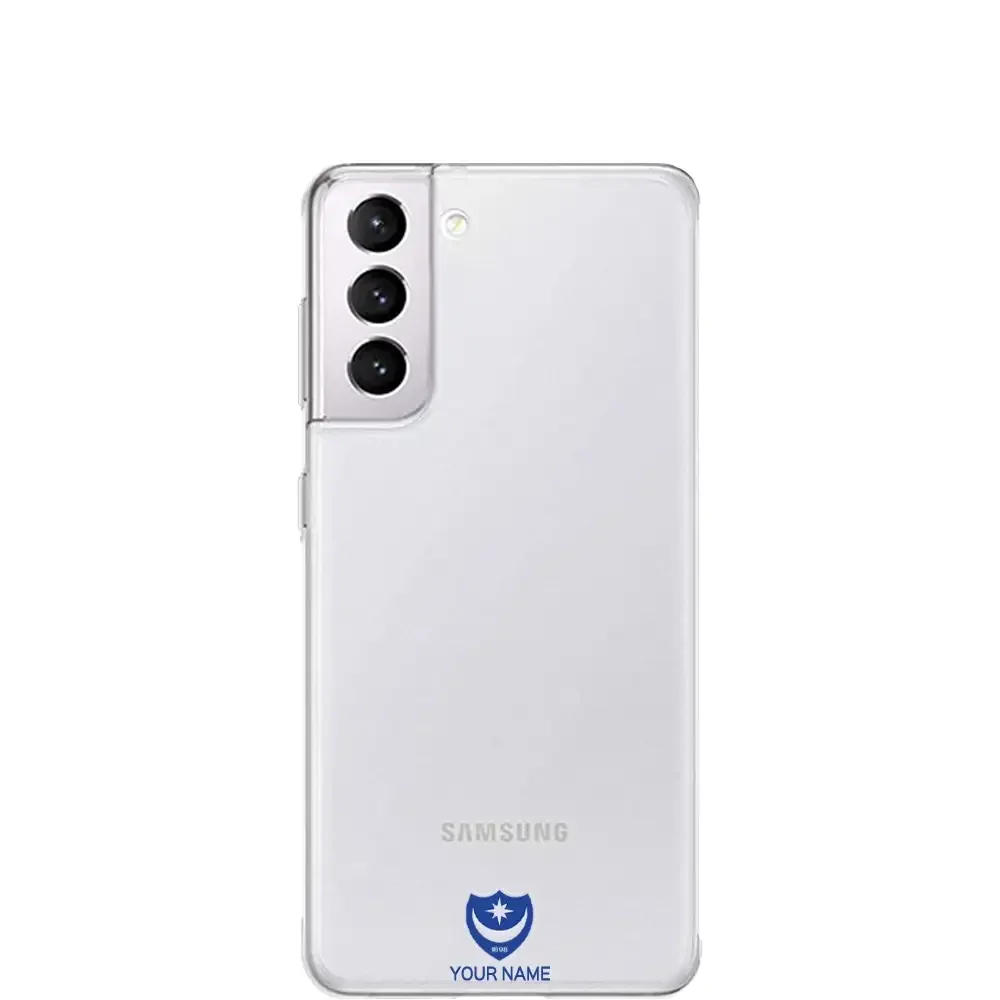 Portsmouth FC Official Clear Phone Case Design 35 + Name - Image 22