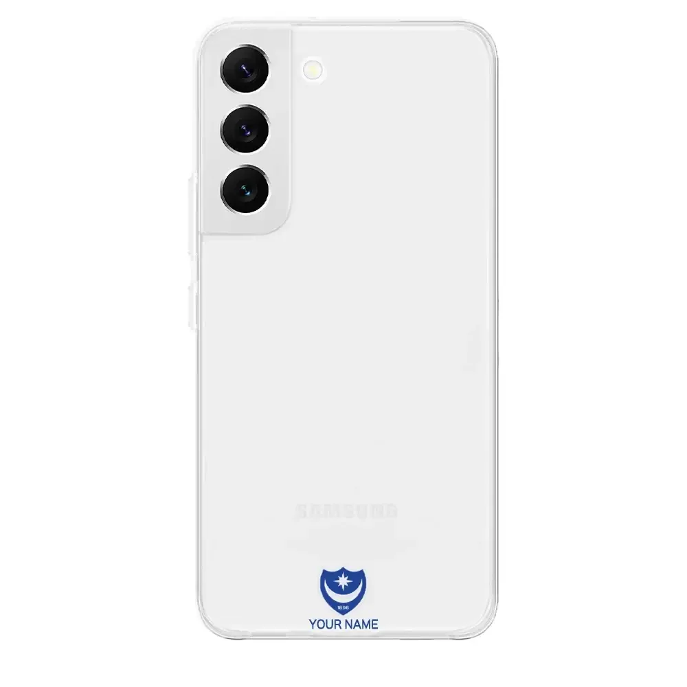Portsmouth FC Official Clear Phone Case Design 35 + Name - Image 25