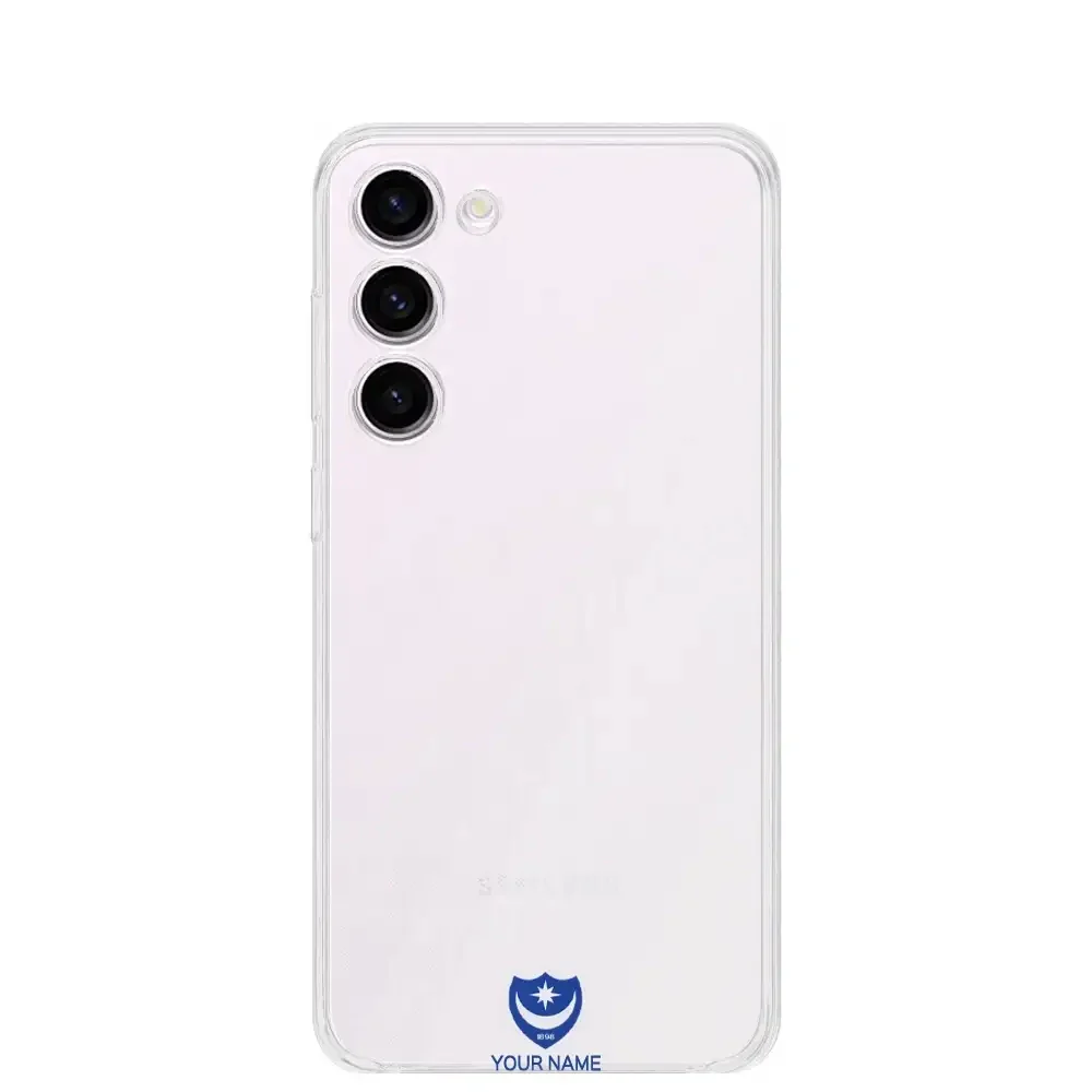 Portsmouth FC Official Clear Phone Case Design 35 + Name - Image 27