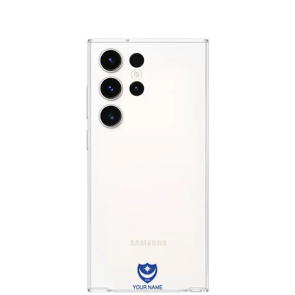 Portsmouth FC Official Clear Phone Case Design 35 + Name - Image 28