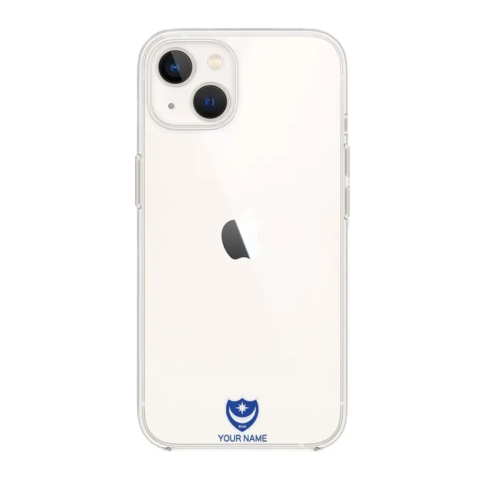 Portsmouth FC Official Clear Phone Case Design 35 + Name - Image 4