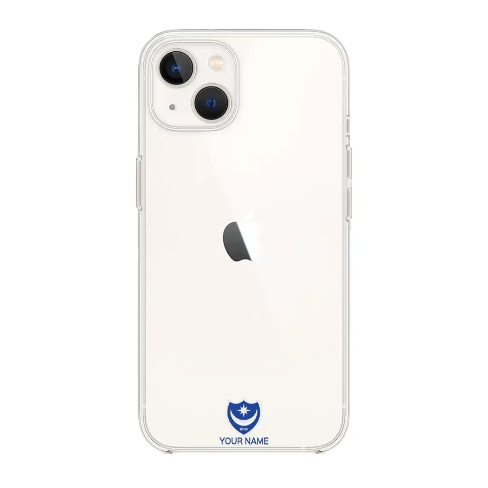 Portsmouth FC Official Clear Phone Case Design 35 + Name - Image 6