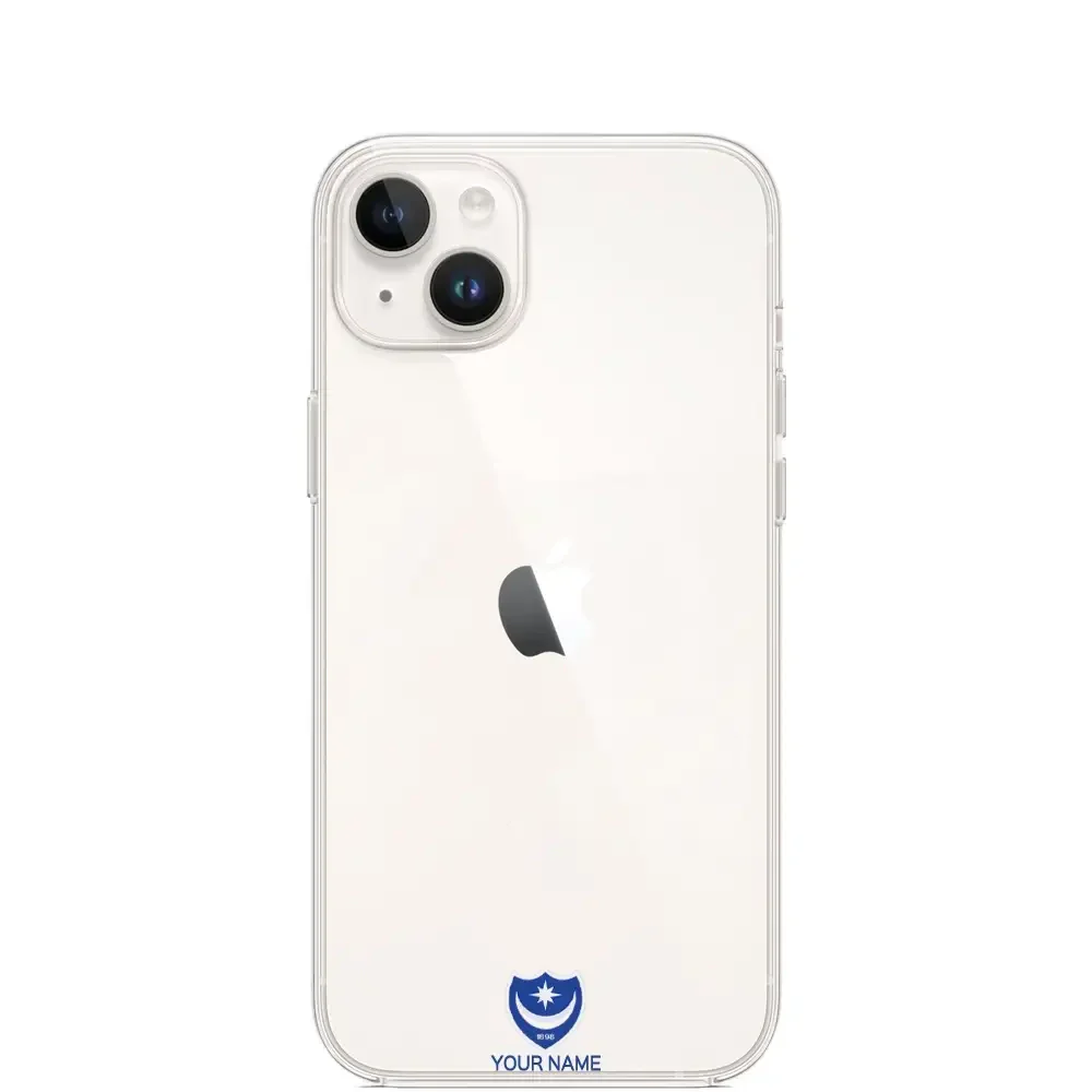 Portsmouth FC Official Clear Phone Case Design 35 + Name - Image 7