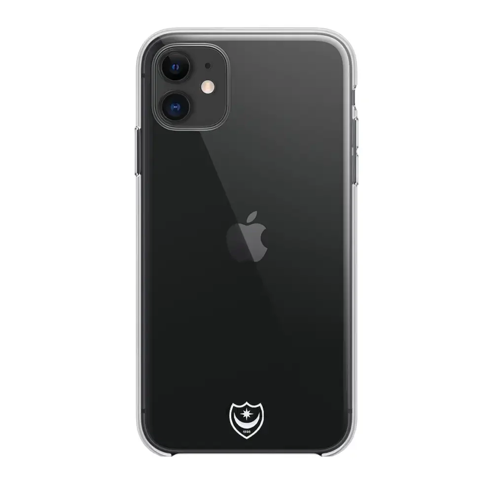 Portsmouth FC Official Clear Phone Case Design 37