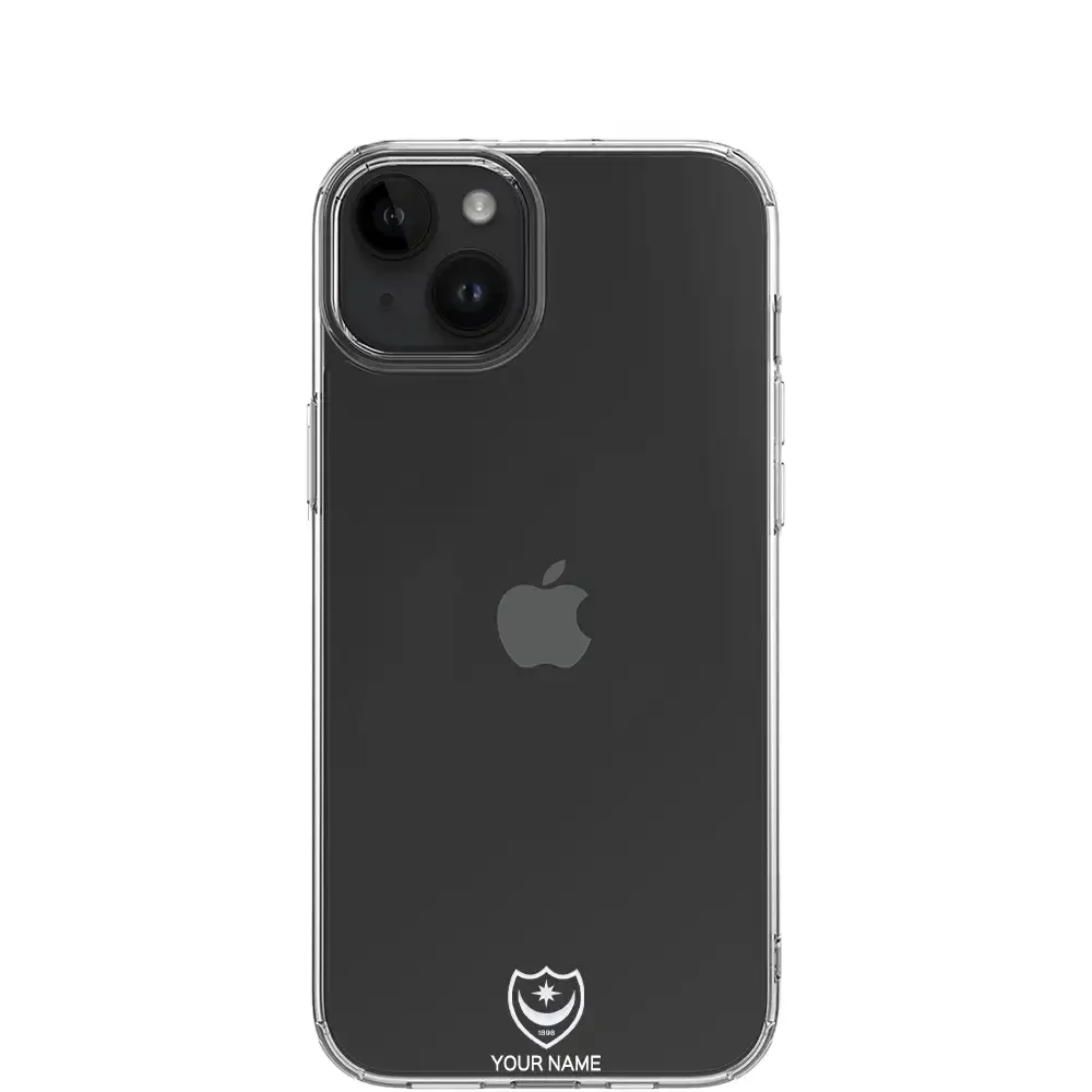Portsmouth FC Official Clear Phone Case Design 37 + Name - Image 11