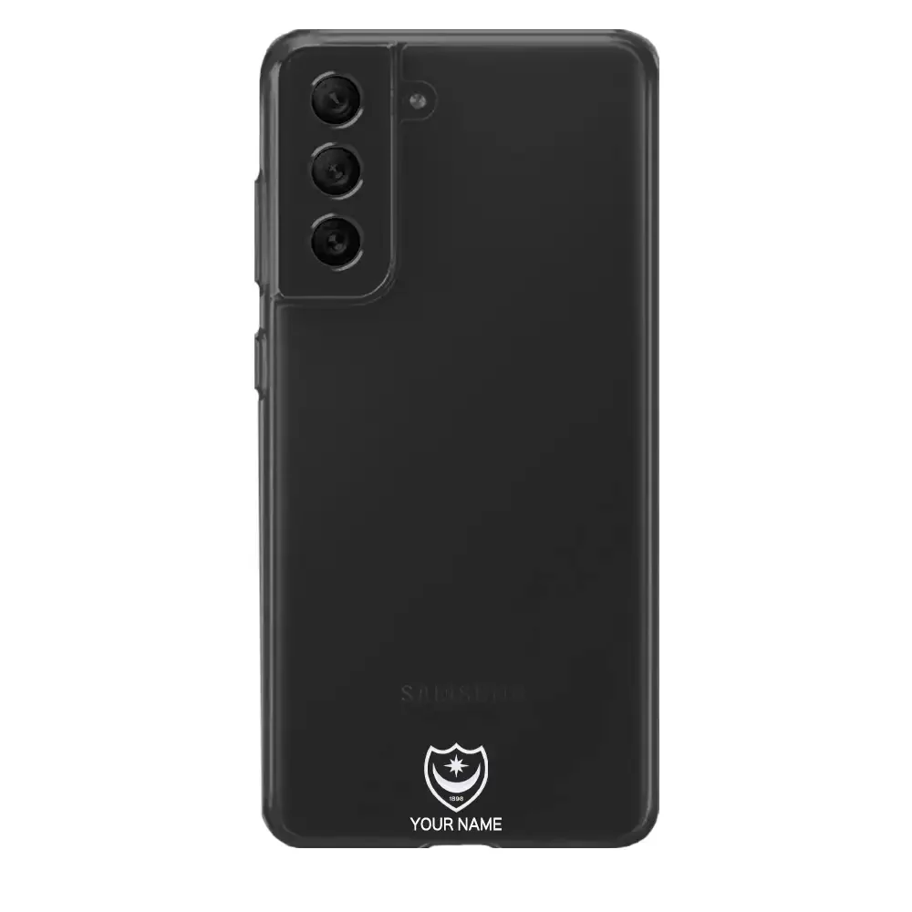 Portsmouth FC Official Clear Phone Case Design 37 + Name - Image 23