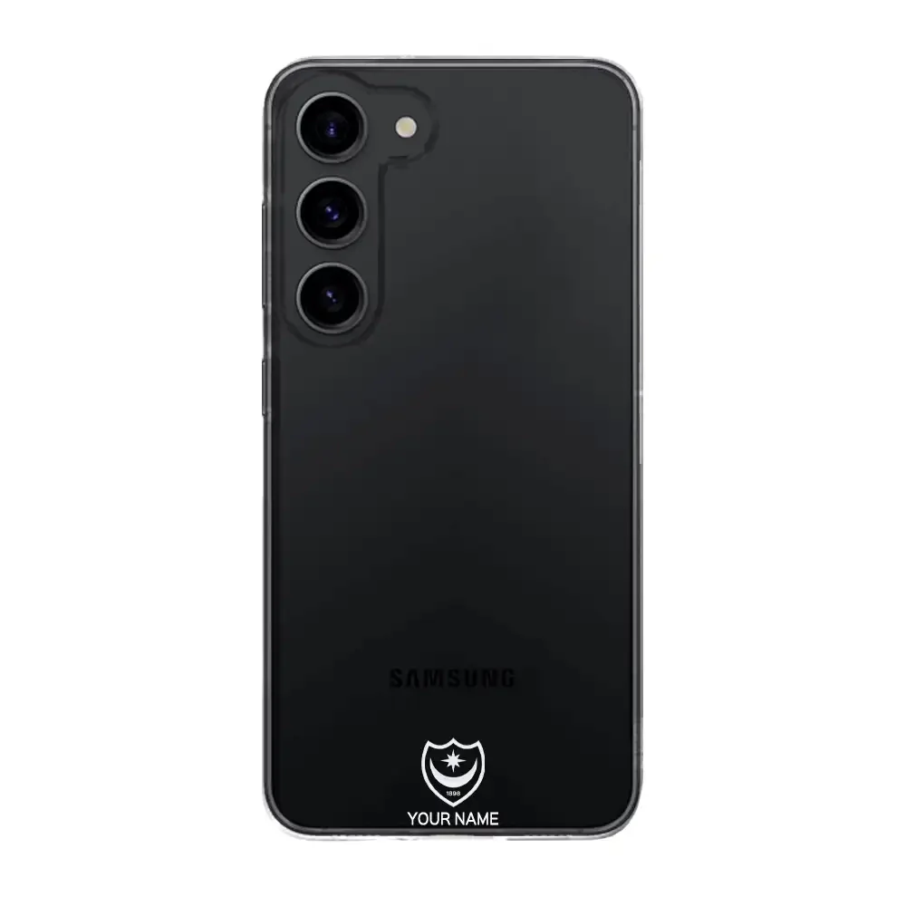 Portsmouth FC Official Clear Phone Case Design 37 + Name - Image 26