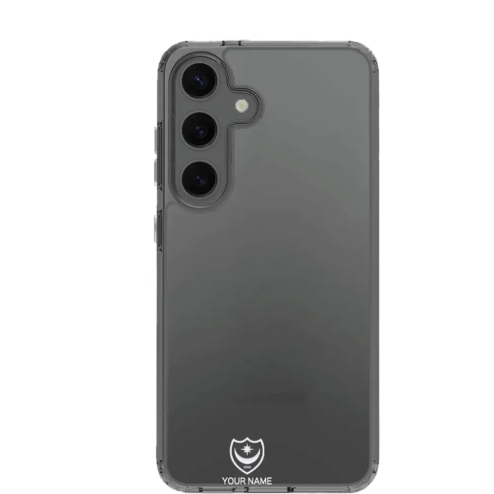 Portsmouth FC Official Clear Phone Case Design 37 + Name - Image 29