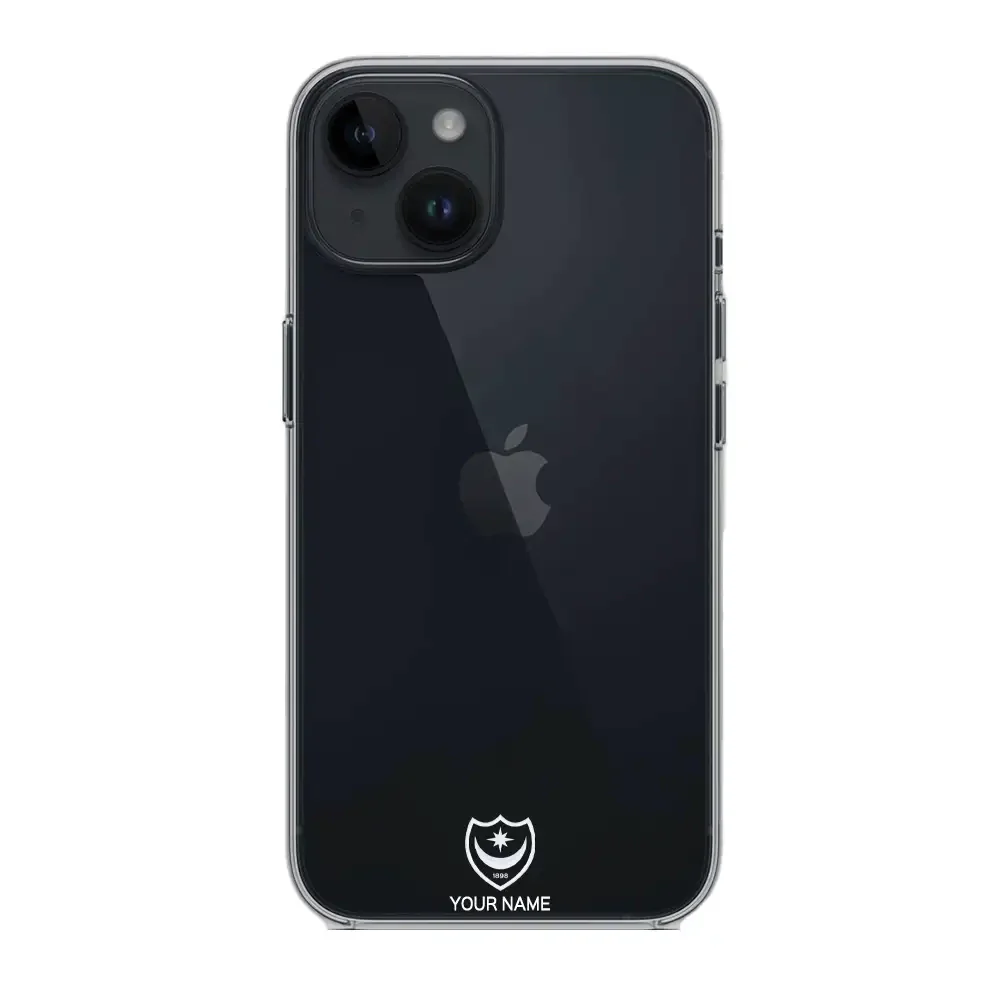 Portsmouth FC Official Clear Phone Case Design 37 + Name - Image 6