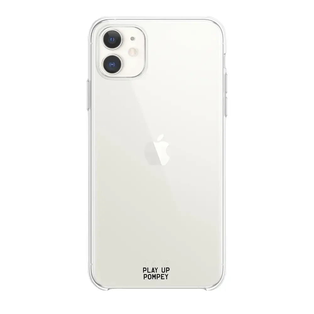 Portsmouth FC Official Clear Phone Case Design 38