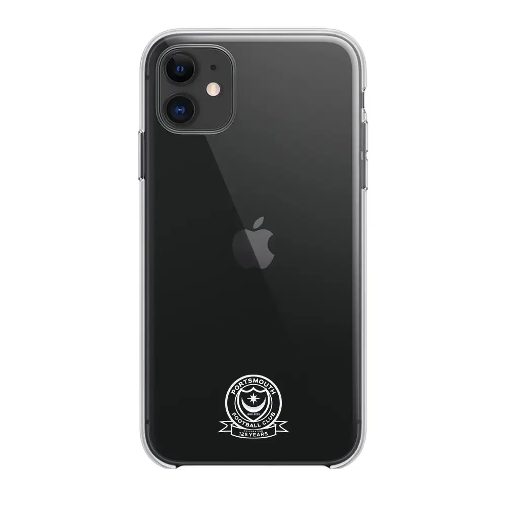 Portsmouth FC Official Clear Phone Case Design 50