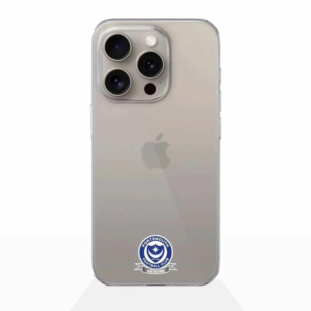 Portsmouth FC Official Clear Phone Case Design 51 - Image 13