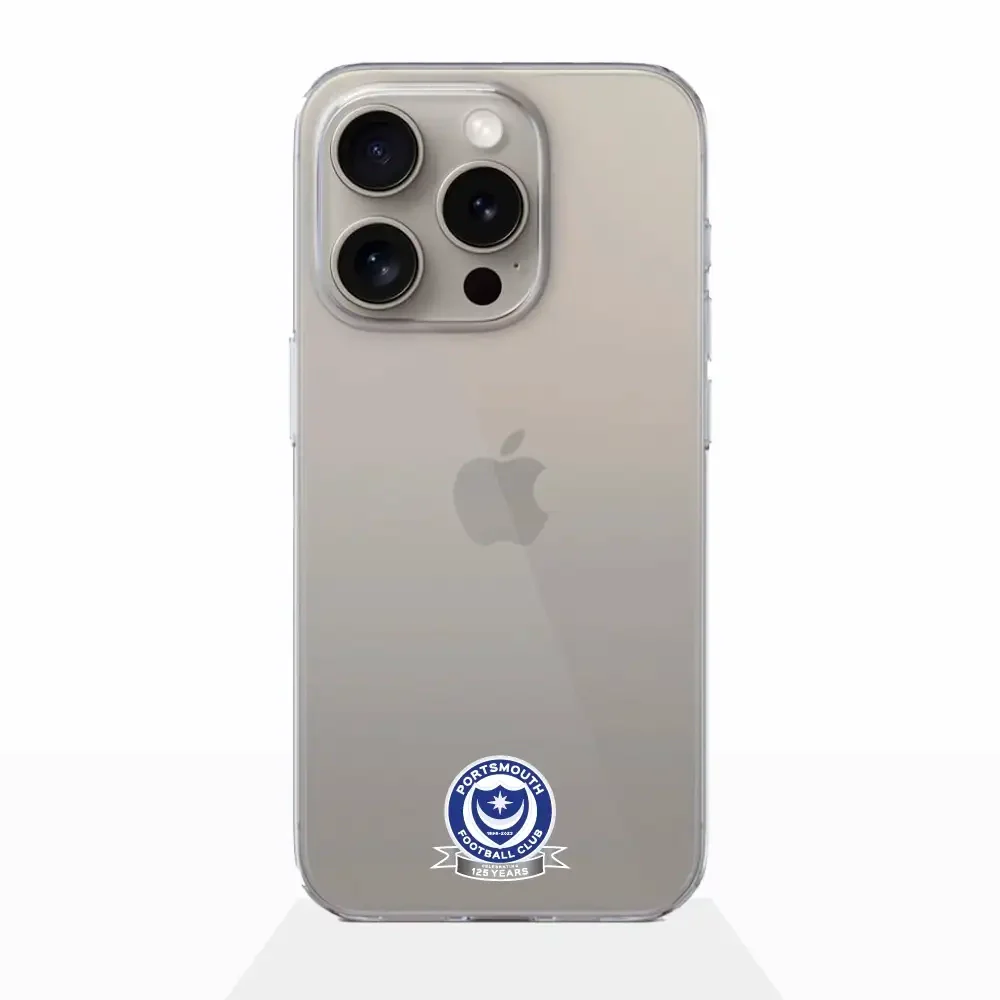 Portsmouth FC Official Clear Phone Case Design 51 - Image 18