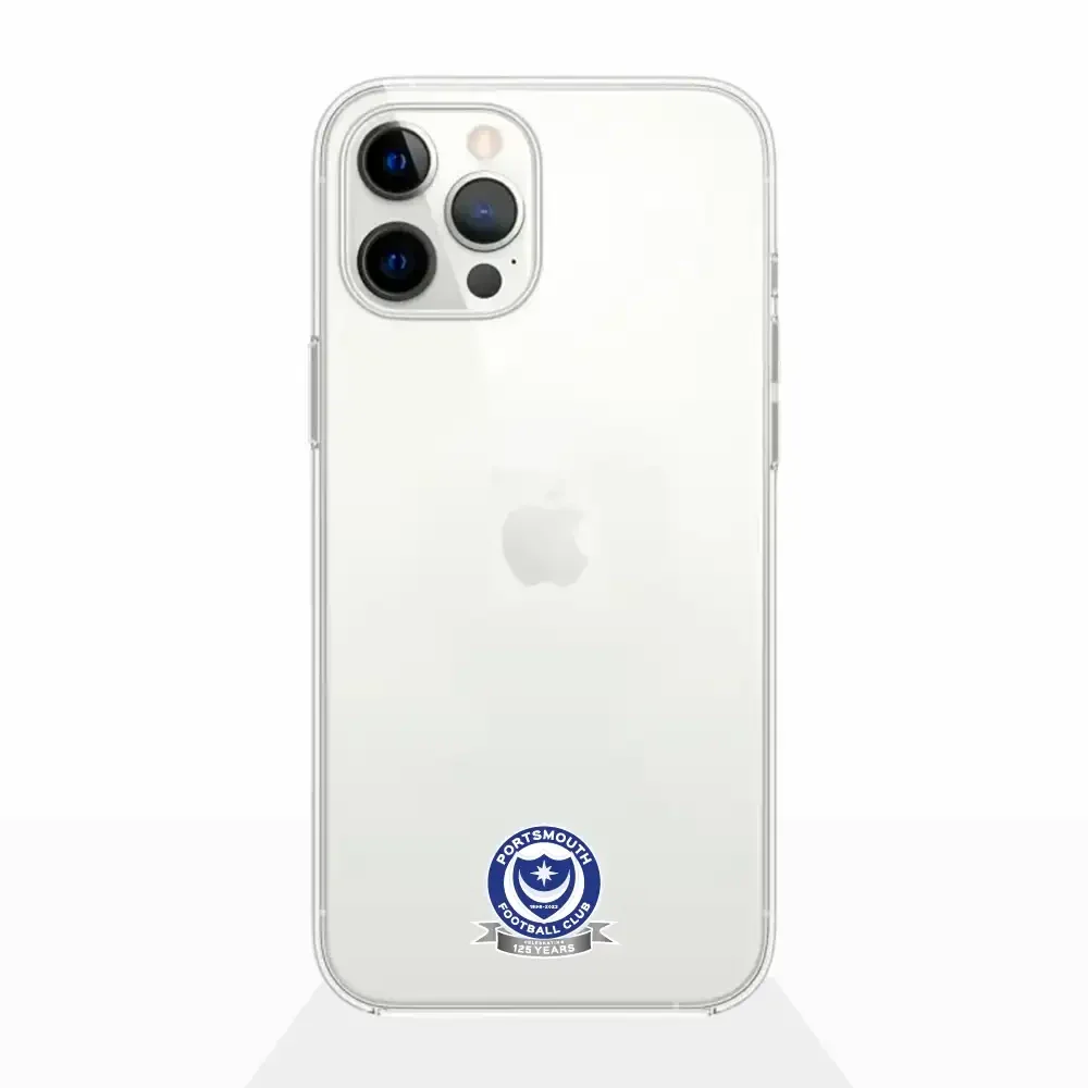Portsmouth FC Official Clear Phone Case Design 51 - Image 3