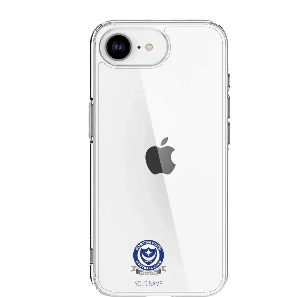 Portsmouth FC Official Clear Phone Case Design 51 + Name - Image 15