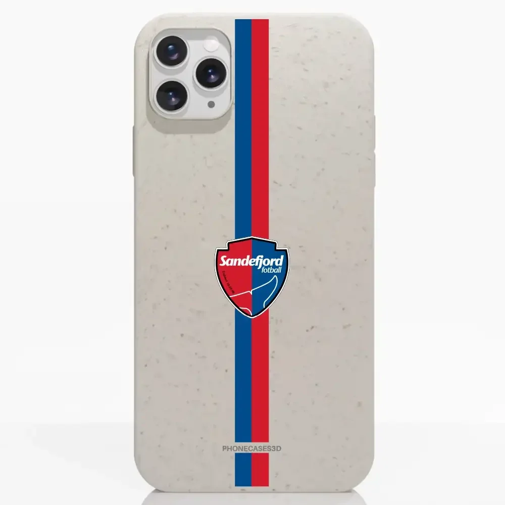 Sandefjord Fotball Official Compostable Phone Case Design – Double-Colored Stripe - Image 3