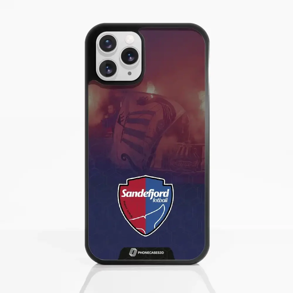 Sandefjord Fotball Official 3D Phone Case Design Flags & Fire - Image 2