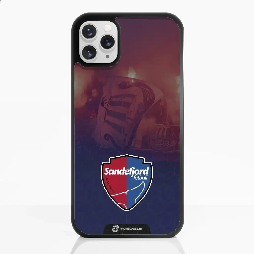 Sandefjord Fotball Official 3D Phone Case Design Flags & Fire - Image 3