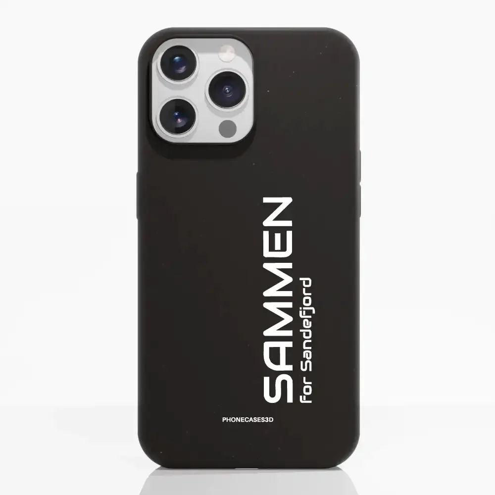 Sandefjord Fotball Official Black Compostable Phone Case Design Minimal - Sammen - Image 11