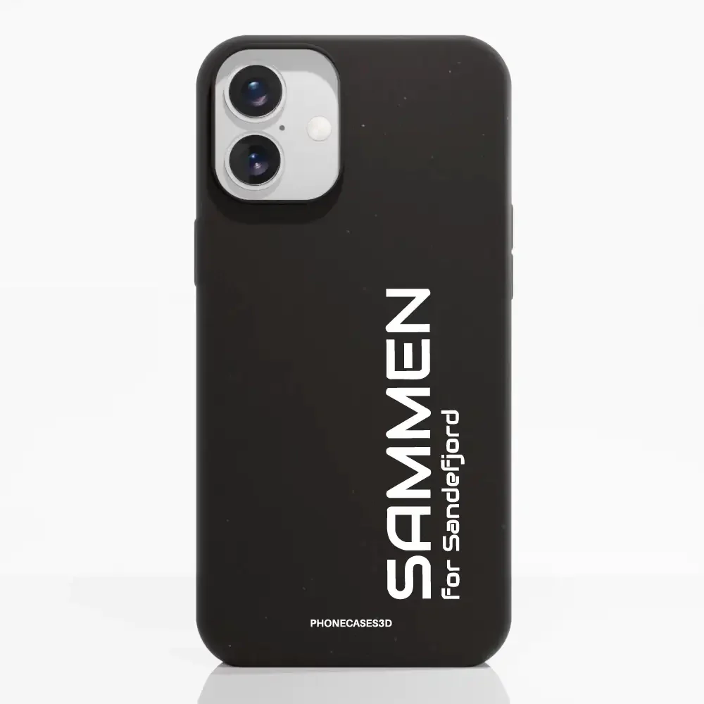 Sandefjord Fotball Official Black Compostable Phone Case Design Minimal - Sammen - Image 19
