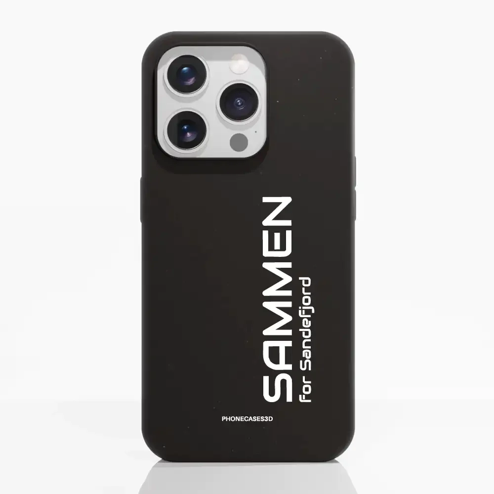 Sandefjord Fotball Official Black Compostable Phone Case Design Minimal - Sammen - Image 20