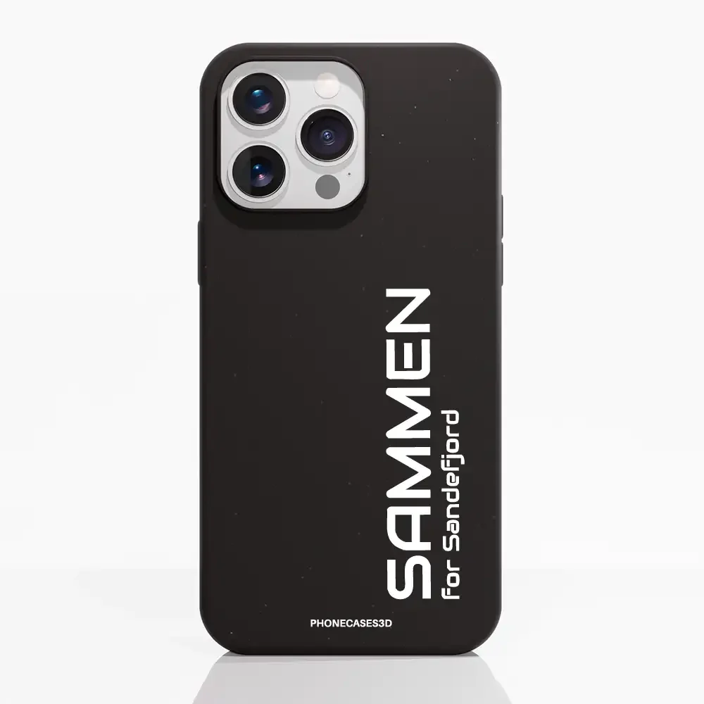 Sandefjord Fotball Official Black Compostable Phone Case Design Minimal - Sammen - Image 21