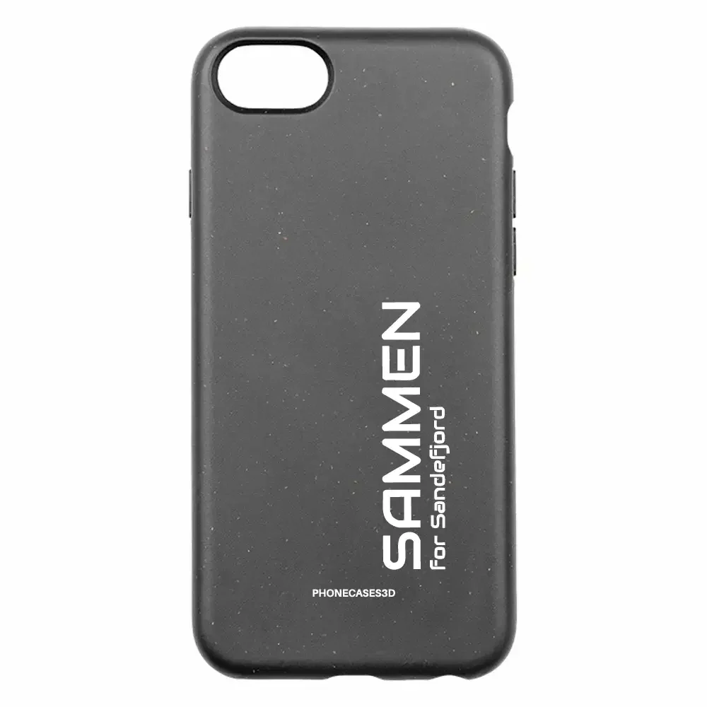 Sandefjord Fotball Official Black Compostable Phone Case Design Minimal - Sammen - Image 26